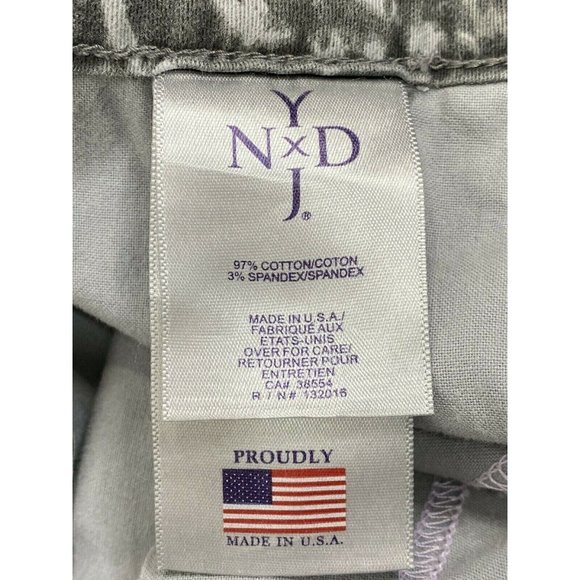 NYDJ  20W Skinny High Rise Stretch Gray Camouflage Ankle Pants Lift Tuck - Picture 5 of 11